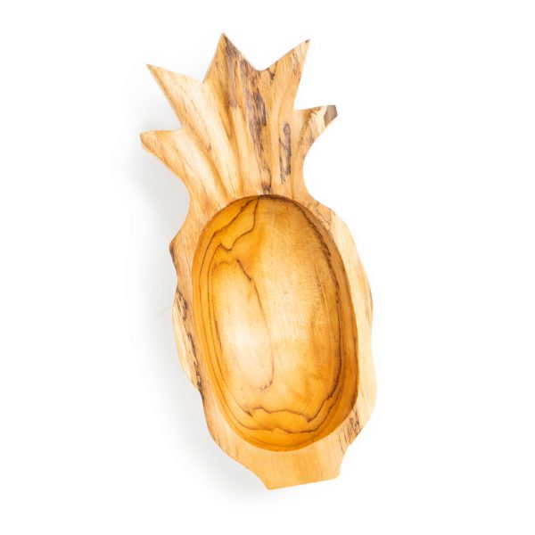 přírodní miska z teakového dřeva Ananas