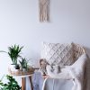 závěsná dekorace macramé Minimalistic v interiéru