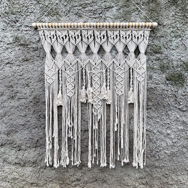 závěsná dekorace macramé Sunny Wall na zdi