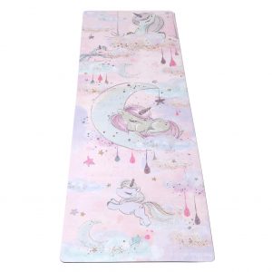 protiskluzová jógová podložka Fluffy Unicorns