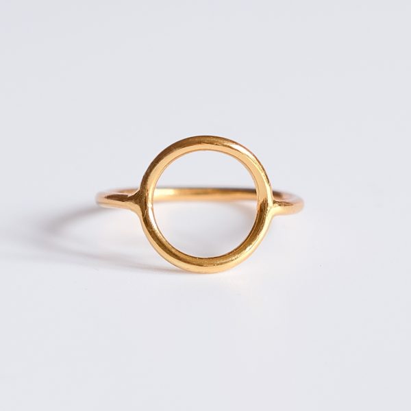 Designový ručně vyrobený prsten Moon Gold