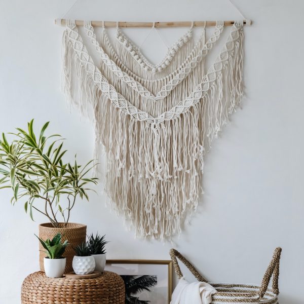 ručně drhané macramé Boho Love