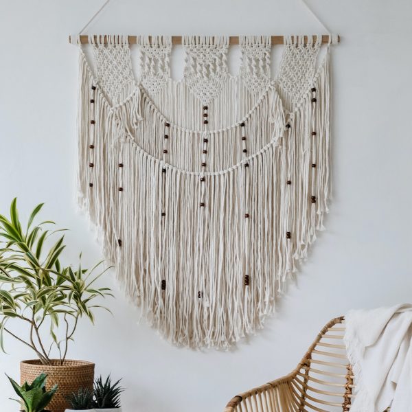 Ručně drhané macramé Sunshine z Bali