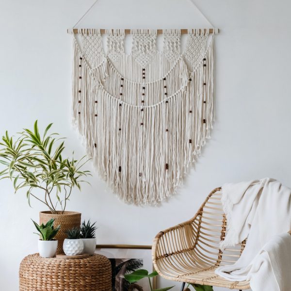 Dekorační prvek na zeď macramé Sunshine