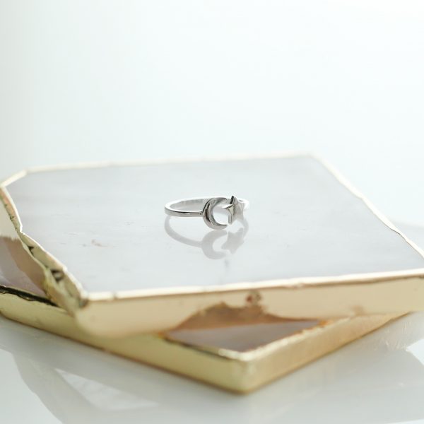 Stříbrný prsten Double Love ideální na EU velikost 50-53