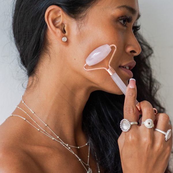 Face roller & Gua sha set růženín - Image 2