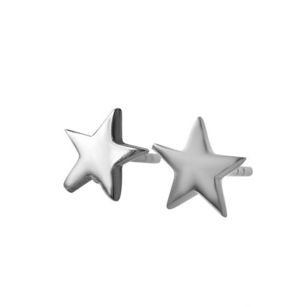Stříbrné náušnice Star