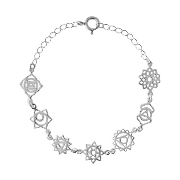 Stříbrný náramek 7 Chakras