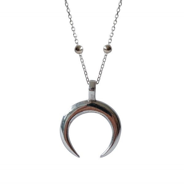 Stříbrný náhrdelník Half Moon Big