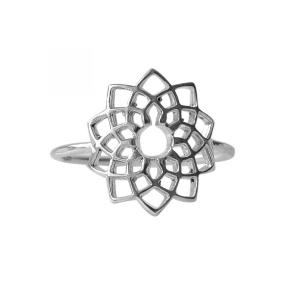 Stříbrný prsten Mandala - Image 3