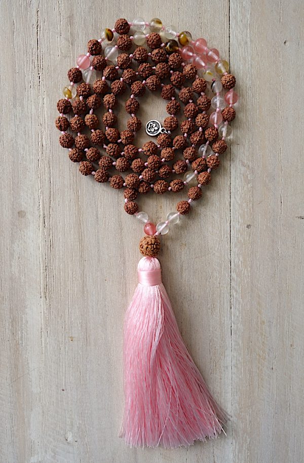 Rudraksha & Křišťál třešňový