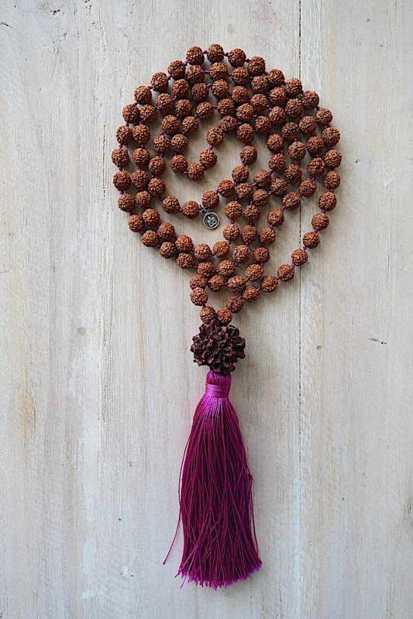 Rudraksha s velkým Bindu - různé barvy střapce - Image 3