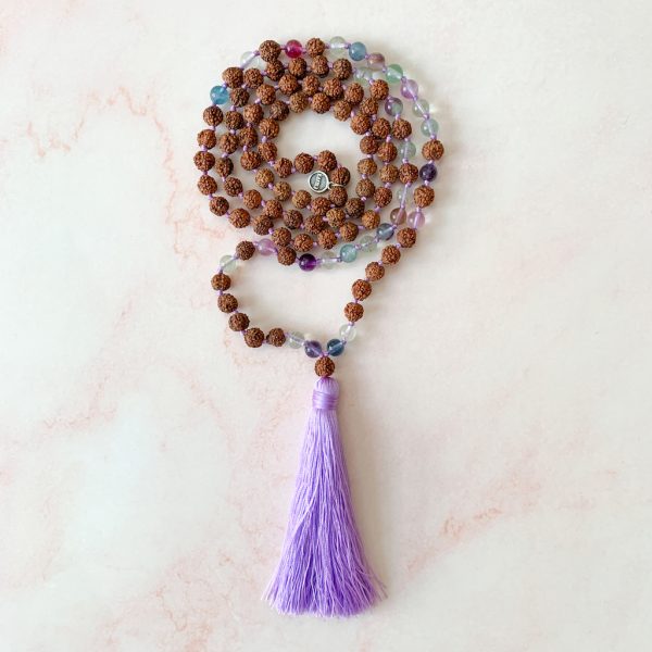 Rudraksha & Fluorit