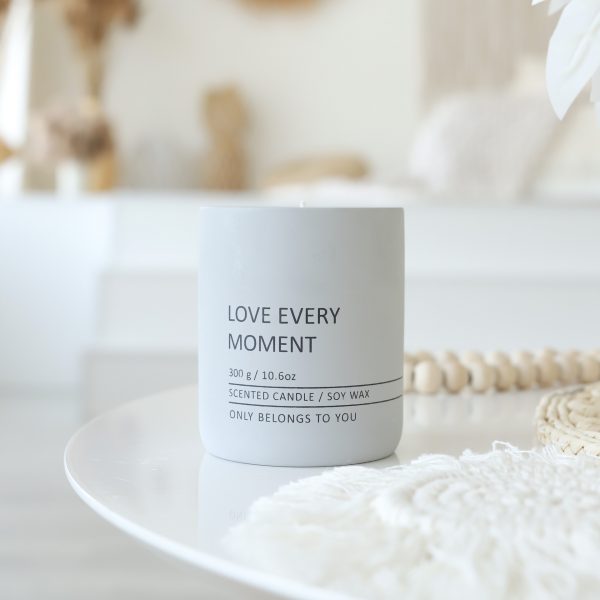 Sojová svíčka Love every moment Vanilka - Image 4