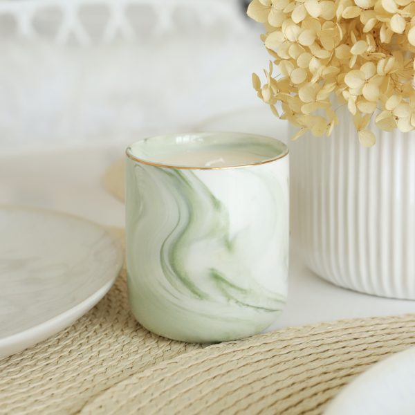 Sojová svíčka Marble Šalvěj a Mořská sůl - Image 2