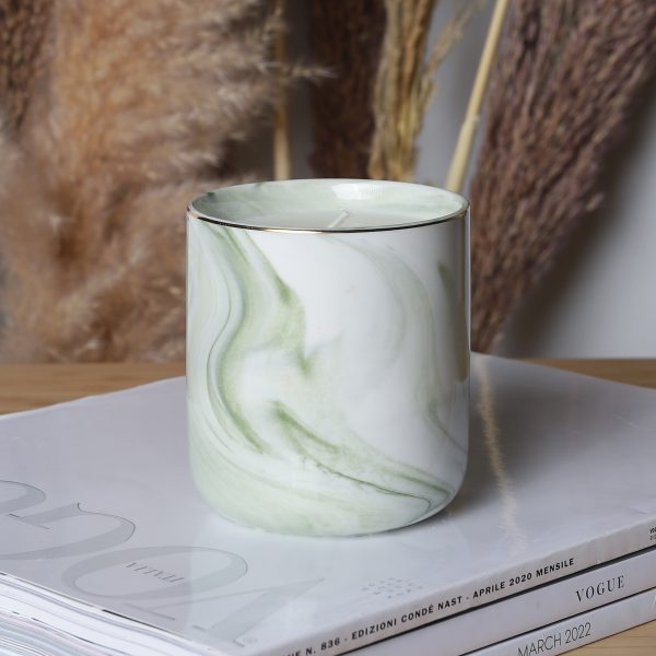 Sojová svíčka Marble Šalvěj a Mořská sůl