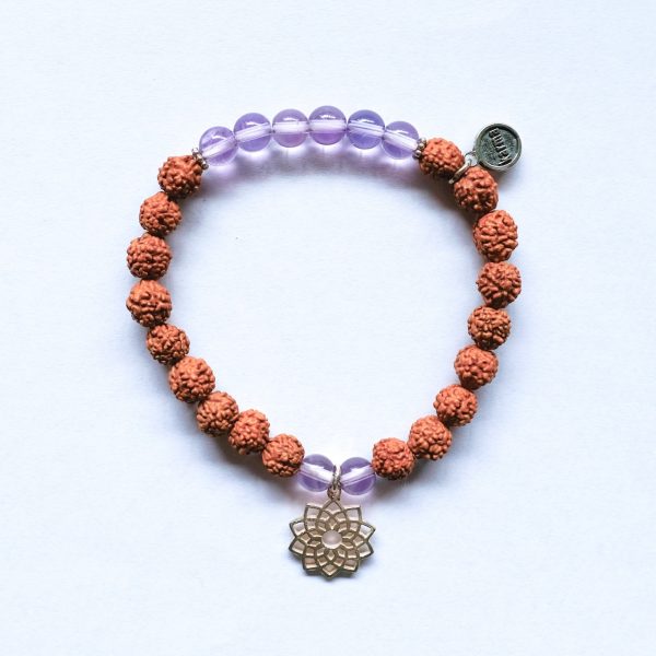 Náramek 7.čakra Sahasrara 6mm