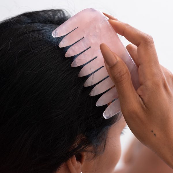 Face Roller & Masážní hřeben z růženínu - Image 8