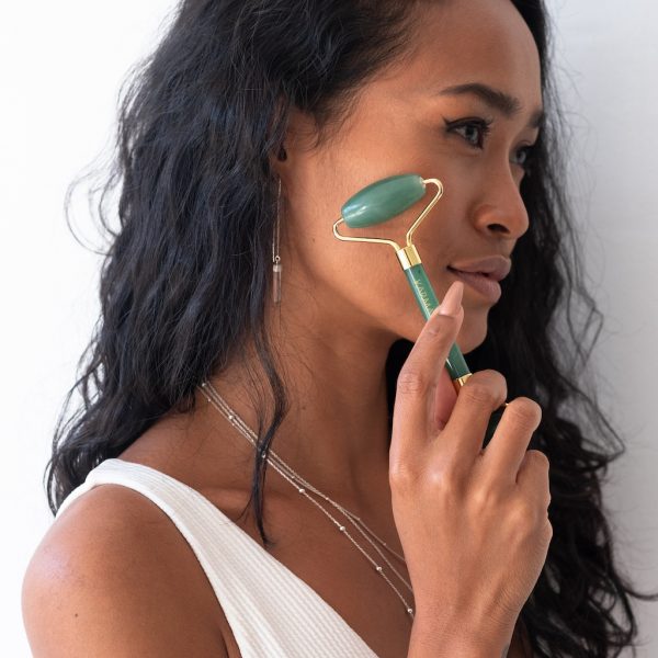 Face roller & Gua sha set aventurín - Image 4