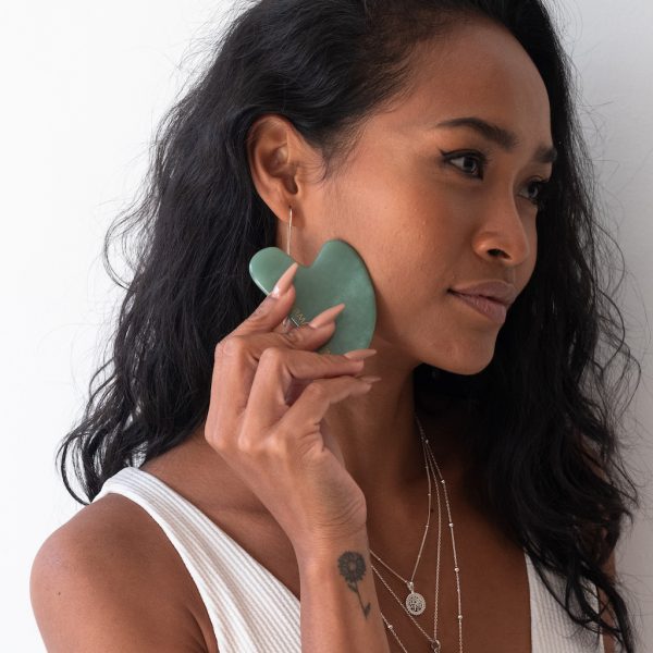 Face roller & Gua sha set aventurín - Image 2