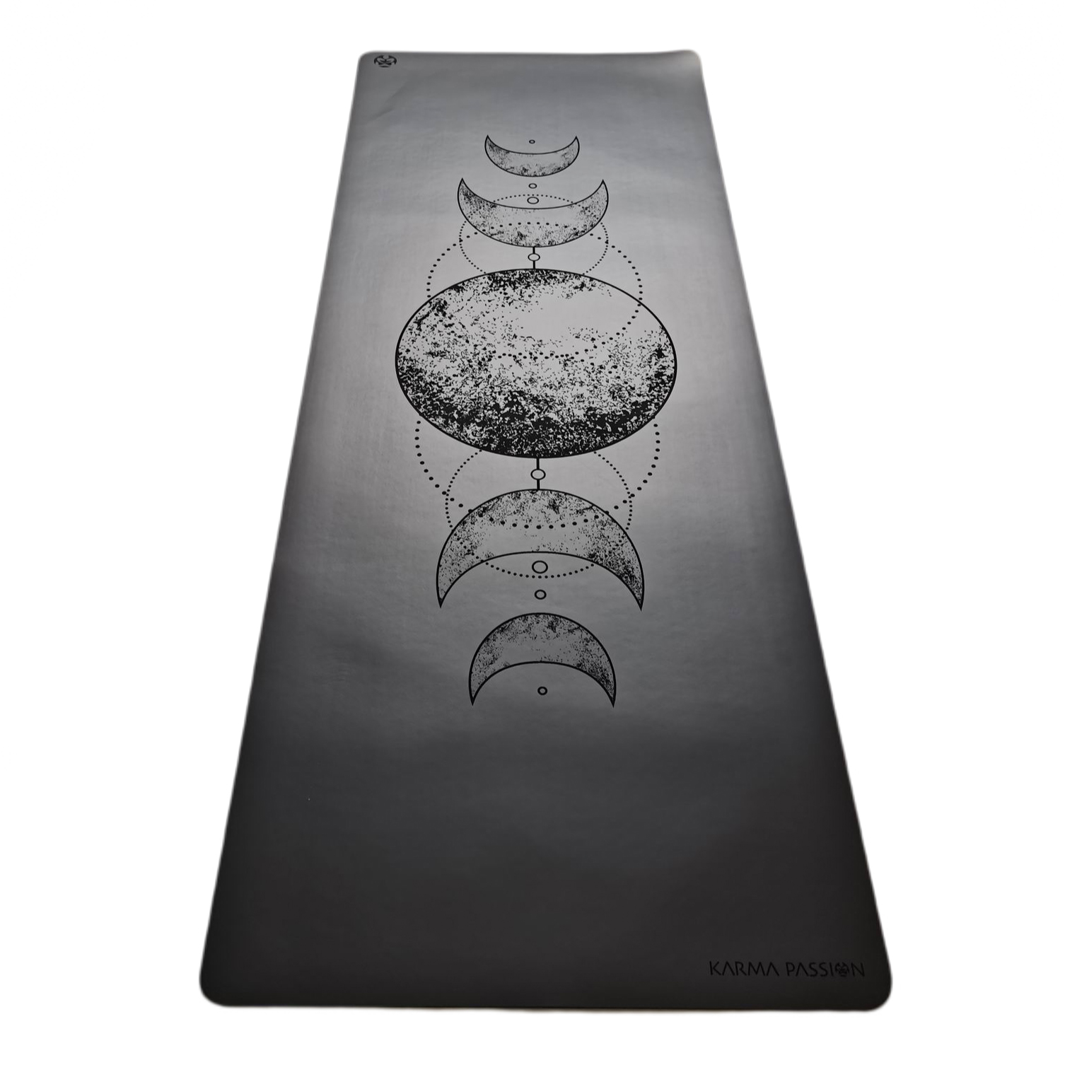 Yoga Mat Moon Black 5mm boho design profesionální