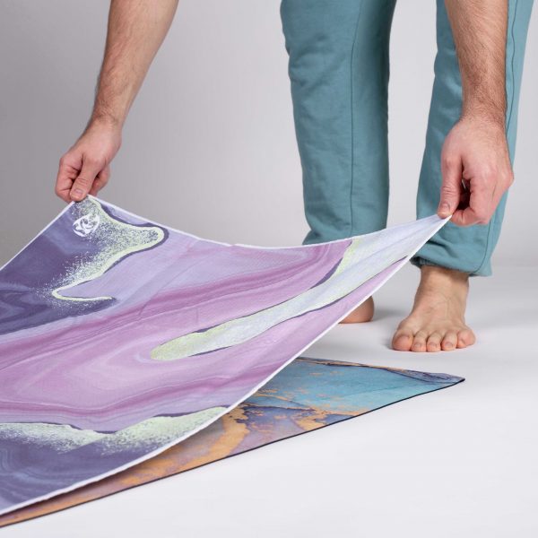 Jógový ručník Pink Agate se silikonem - Image 2