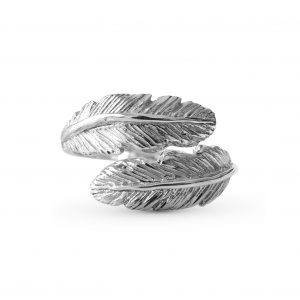 Stříbrný prsten Double Feathers AG925/1000