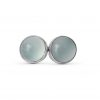 Stříbrné náušnice s Chalcedonem L Aqua