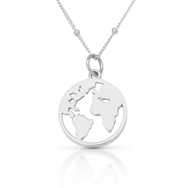 Stříbrný náhrdelník Earth