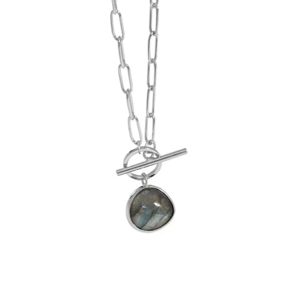 Stříbrný náhrdelník s Labradoritem