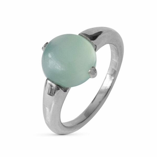 Stříbrný prsten s Chalcedonem Aqua