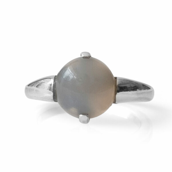 Stříbrný prsten s Chalcedonem grey