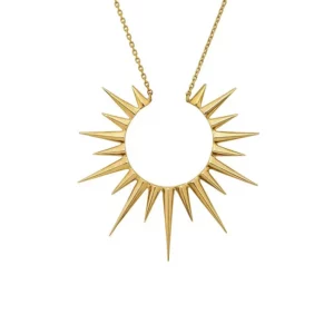 Pozlacený náhrdelník Slunce
