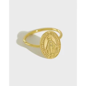 Pozlacený prsten Maria