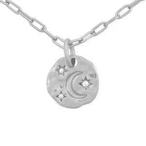 Stříbrný náhrdelník Měsíc vintage