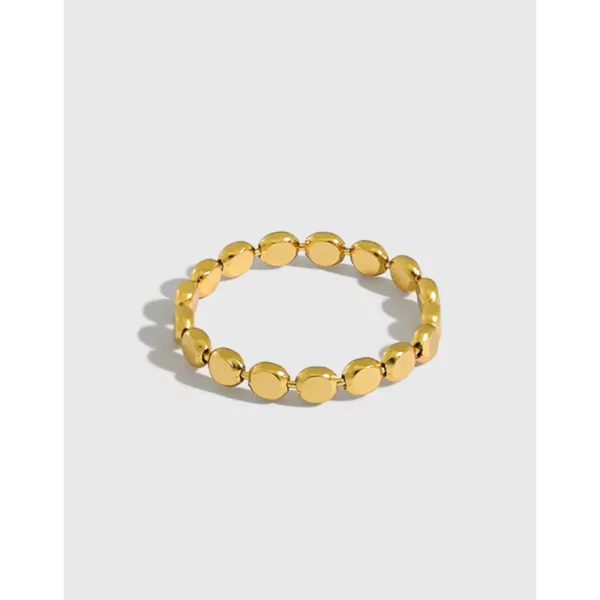Pozlacený prsten Beads