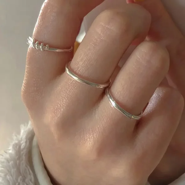Stříbrný prsten Raw