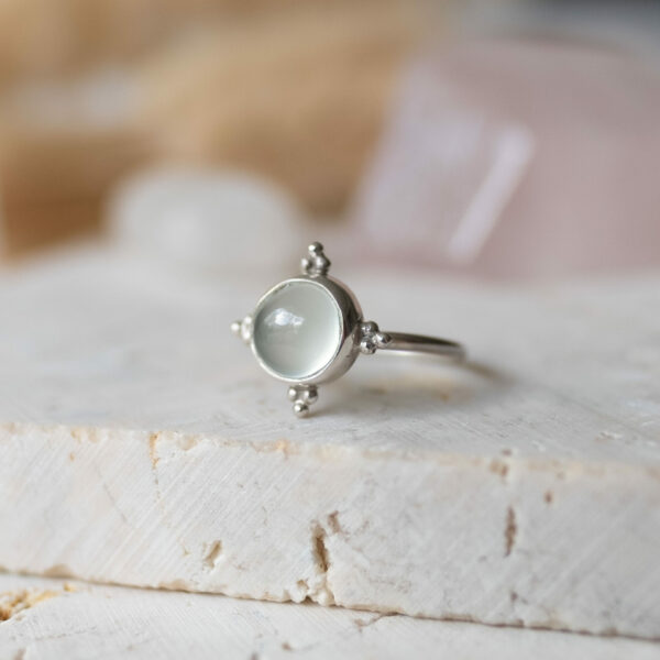 Stříbrný prsten s Chalcedonem boho - Image 3