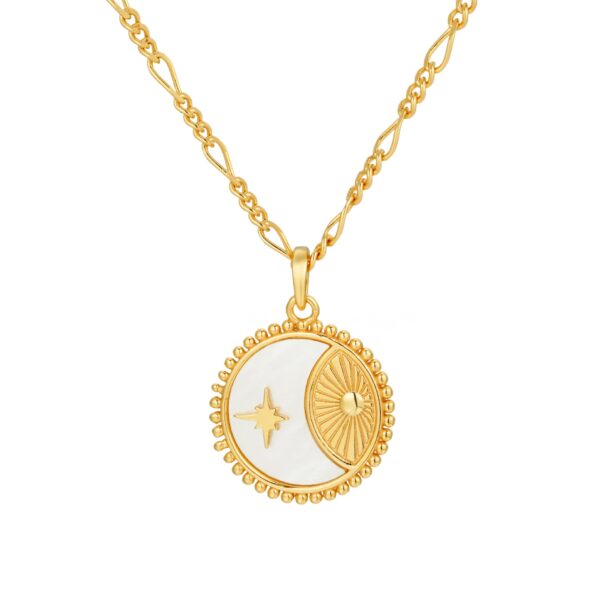 Pozlacený náhrdelník Silver Moon