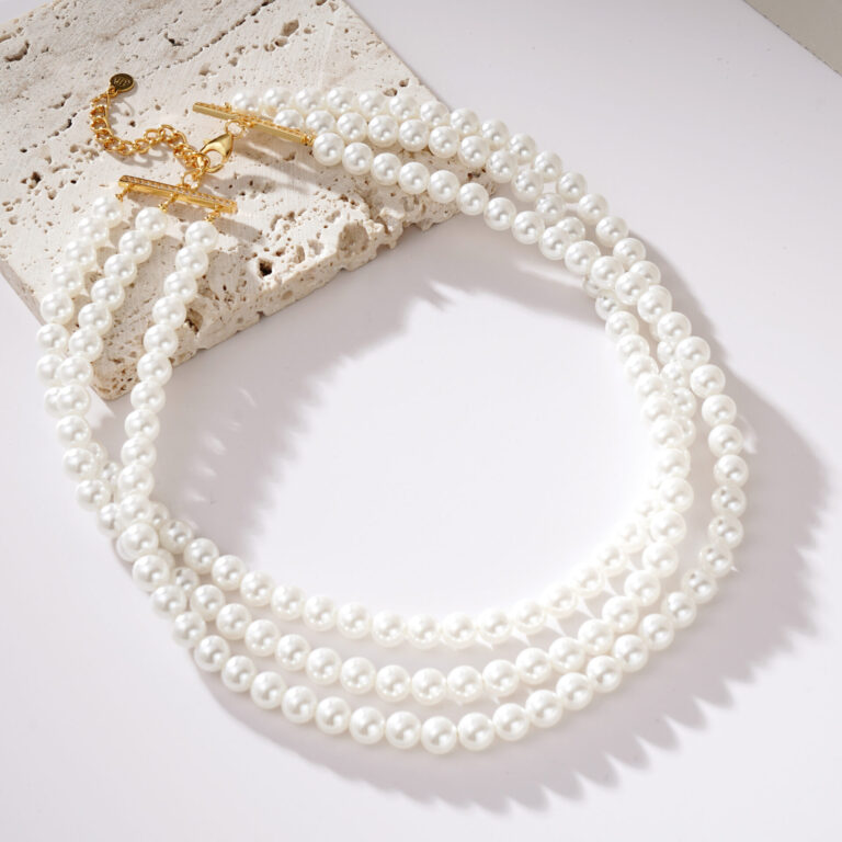 Perlový náhrdelník Shell Perly - boho design originální šperky z ...