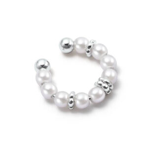 Stříbrné náušnice s Perlou Ear Cuff