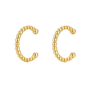 Pozlacené Ear Cuff Kuličkové