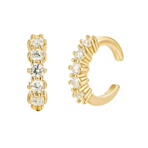 Pozlacené Ear Cuff se Zirkony