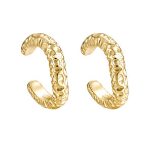 Pozlacené Ear Cuff Tepané
