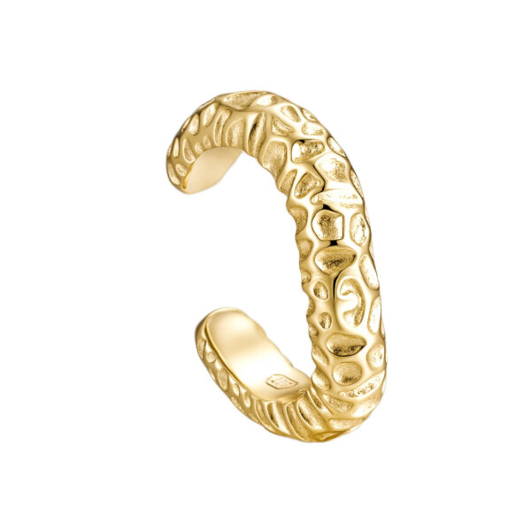 Pozlacené Ear Cuff Tepané