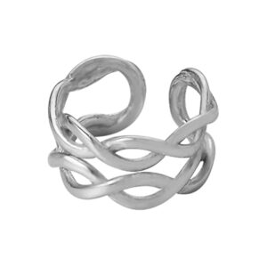 Stříbrné Ear Cuff Boho