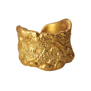 Pozlacené Ear Cuff Tepané velké
