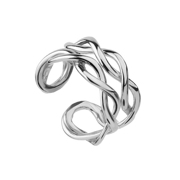 Stříbrné Ear Cuff Boho