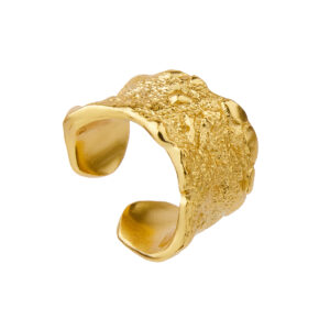 Pozlacené Ear Cuff Tepané velké