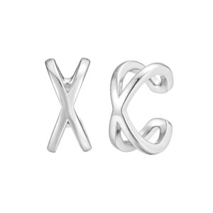 Stříbrné Ear Cuff X